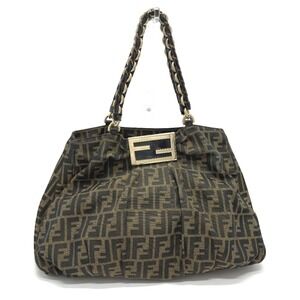 FENDI Brown Zucca Tote Bag